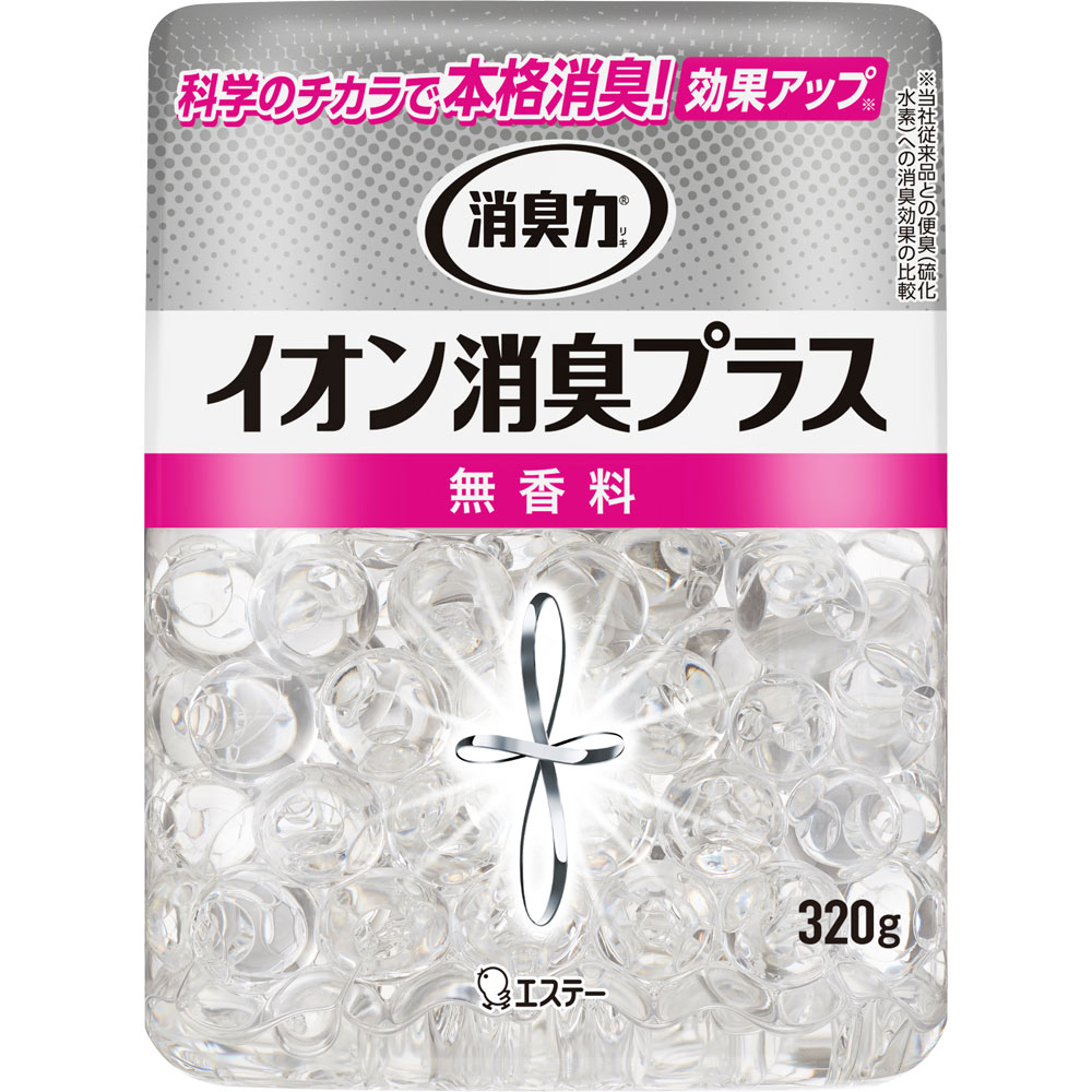 消臭力 クリアビーズ イオン消臭プラス 消臭剤 部屋 本体 無香料 ３２０ｇ エステー