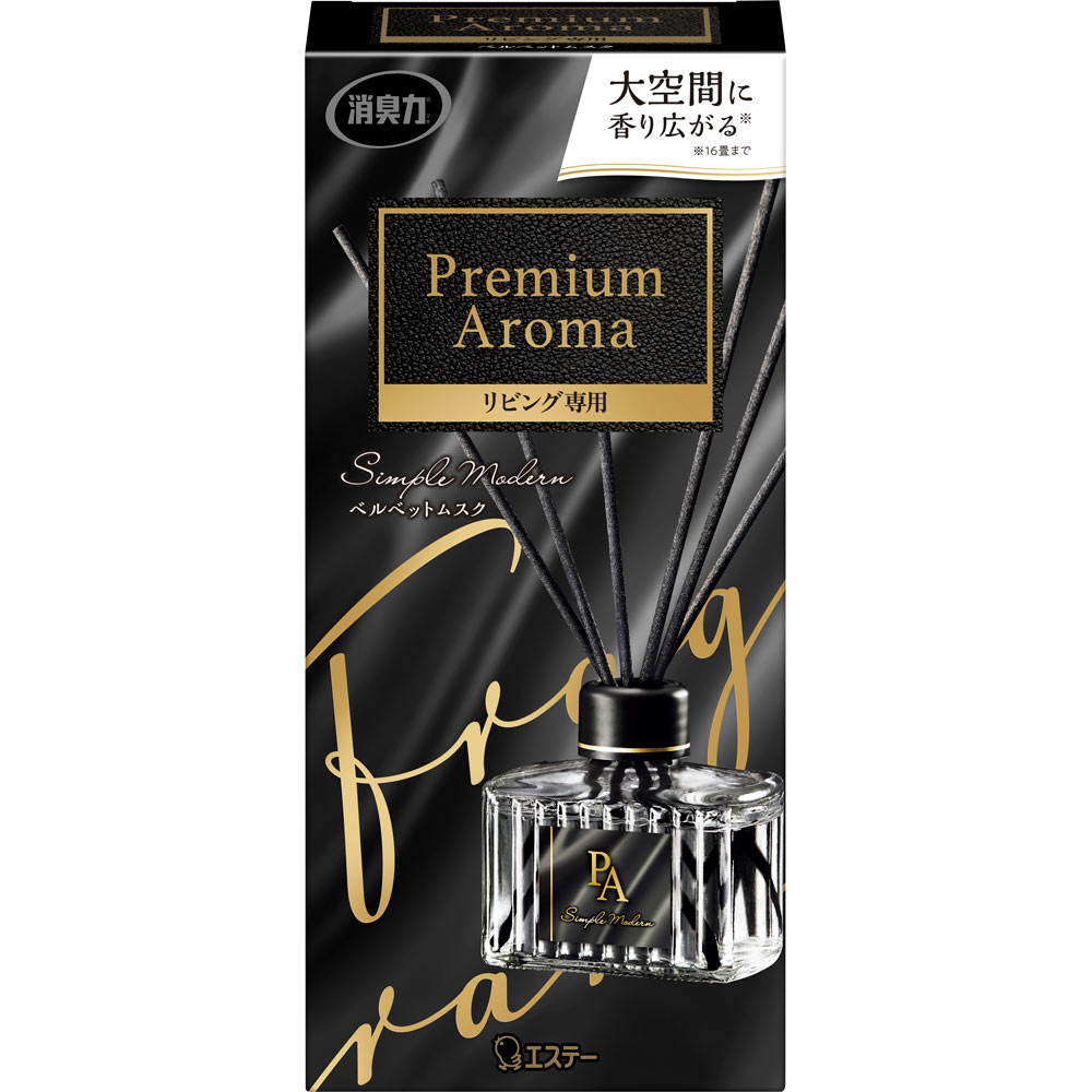 お部屋の消臭力 Ｐｒｅｍｉｕｍ Ａｒｏｍａ Ｓｔｉｃｋ リビング専用 本体 ベルベットムスク ８０ｍｌ エステー