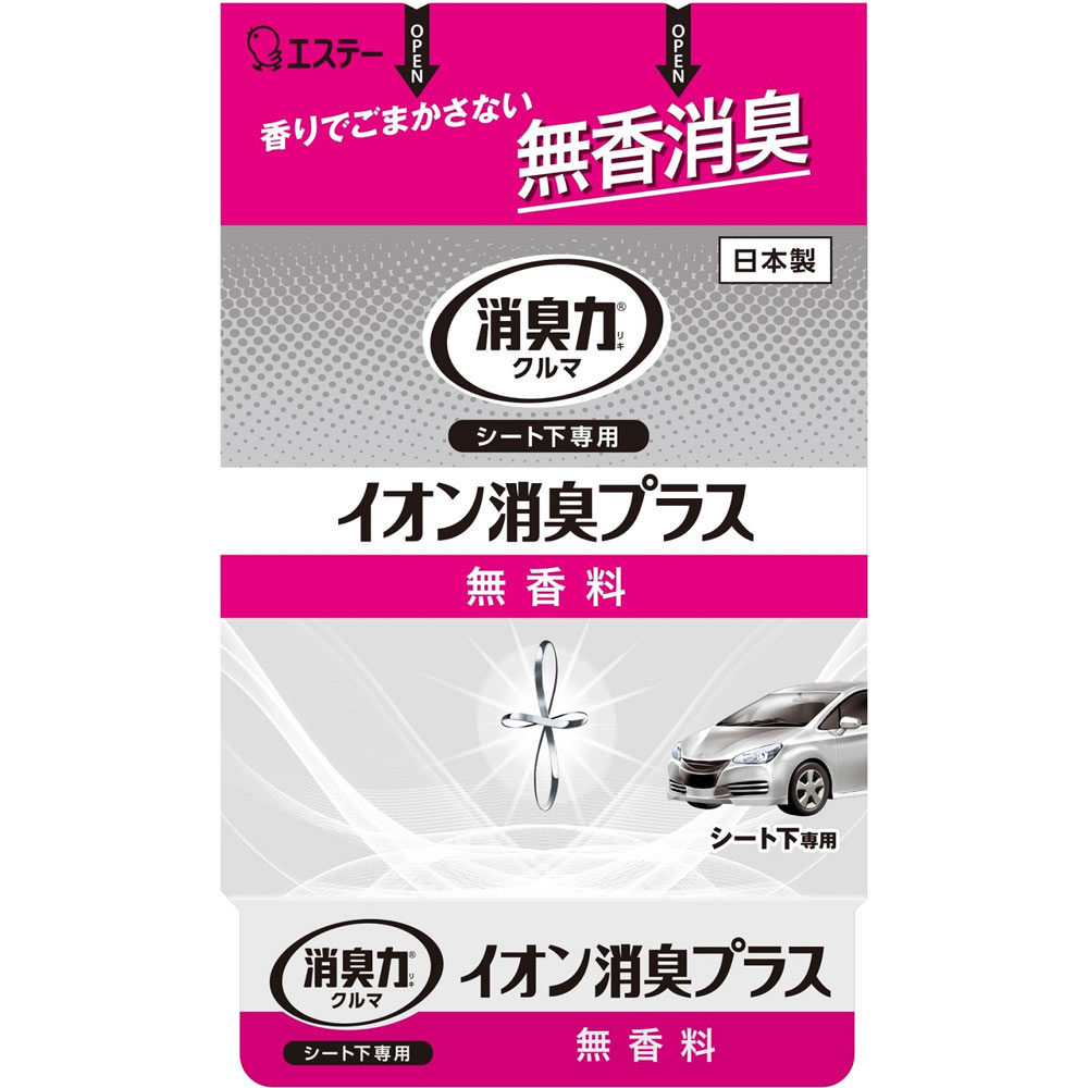 クルマの消臭力 シート下専用 イオン消臭プラス 無香料 ３００ｇ【無香料】 エステー