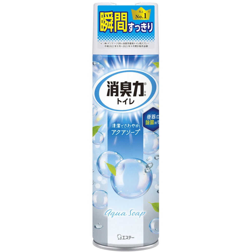 トイレの消臭力スプレー　アクアソープ ３６５ｍｌ エステー