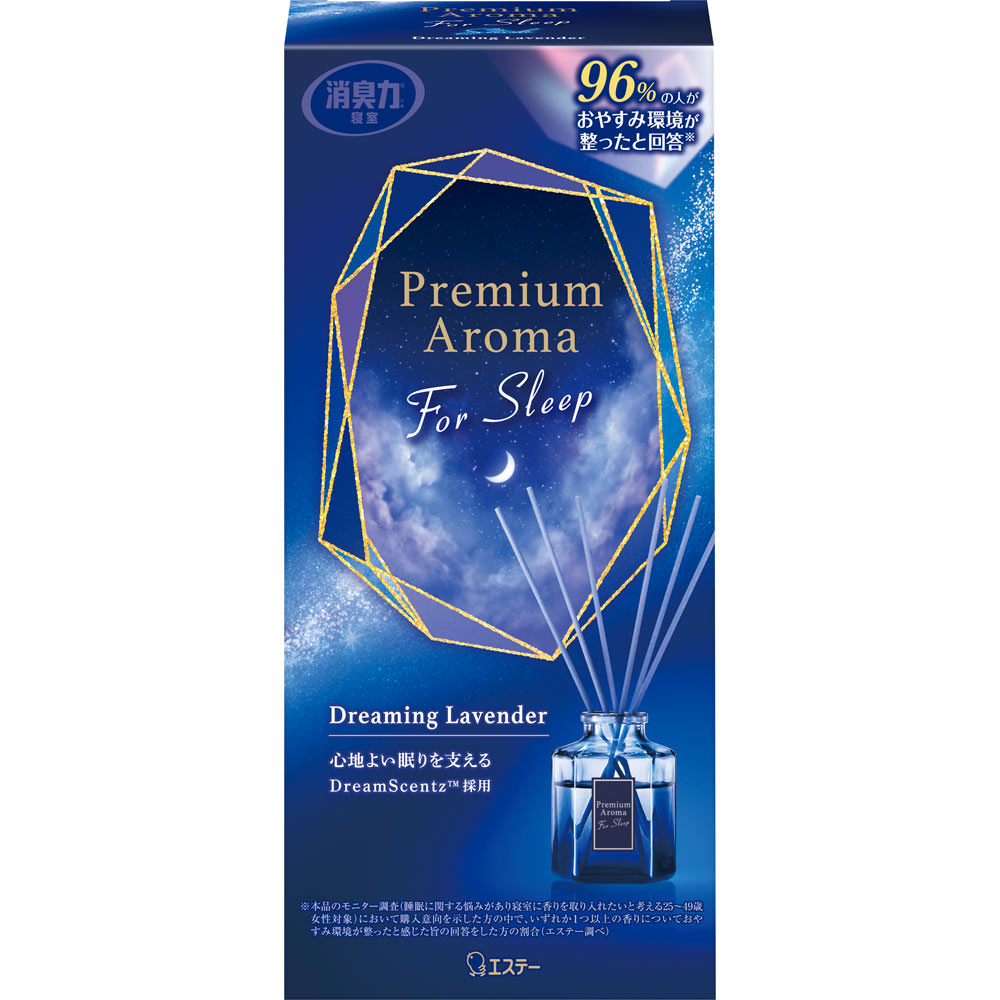 お部屋の消臭力　Ｐｒｅｍｉｕｍ　Ａｒｏｍａ　Ｆｏｒ　Ｓｌｅｅｐ　Ｓｔｉｃｋ　本体　ドリーミングラベンダー ５０ｍｌ エステー
