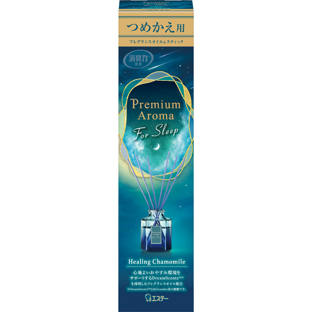 お部屋の消臭力　Ｐｒｅｍｉｕｍ　Ａｒｏｍａ　Ｆｏｒ　Ｓｌｅｅｐ　Ｓｔｉｃｋ　つめかえ　ヒーリングカモミール ５０ｍｌ エステー