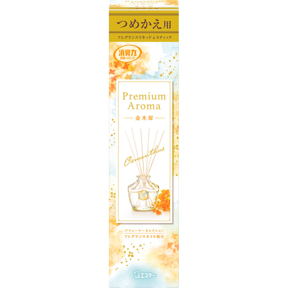 お部屋の消臭力　Ｐｒｅｍｉｕｍ　Ａｒｏｍａ　Ｓｔｉｃｋ　つめかえ　金木犀 ６５ｍｌ エステー