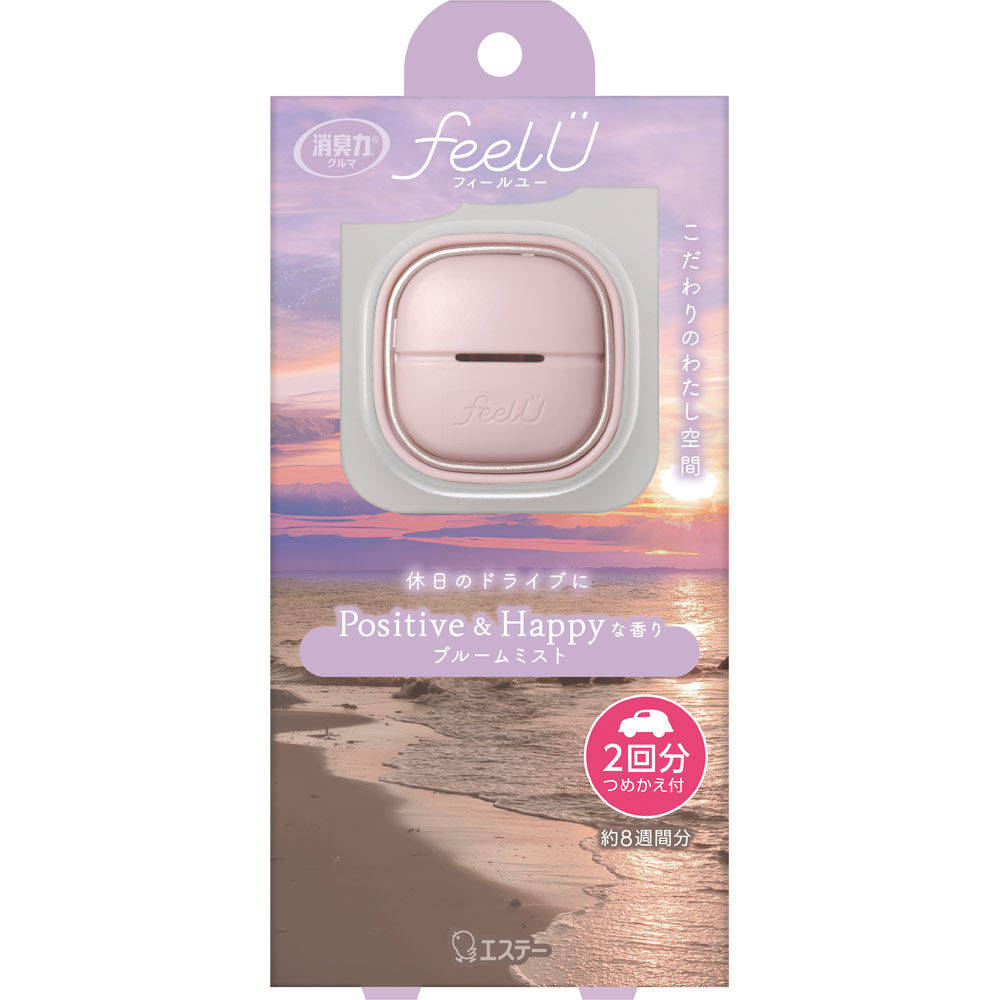 消臭力　クルマ用　ｆｅｅｌＵ本体　ブルームミスト クリップタイプ【２回分】 エステー