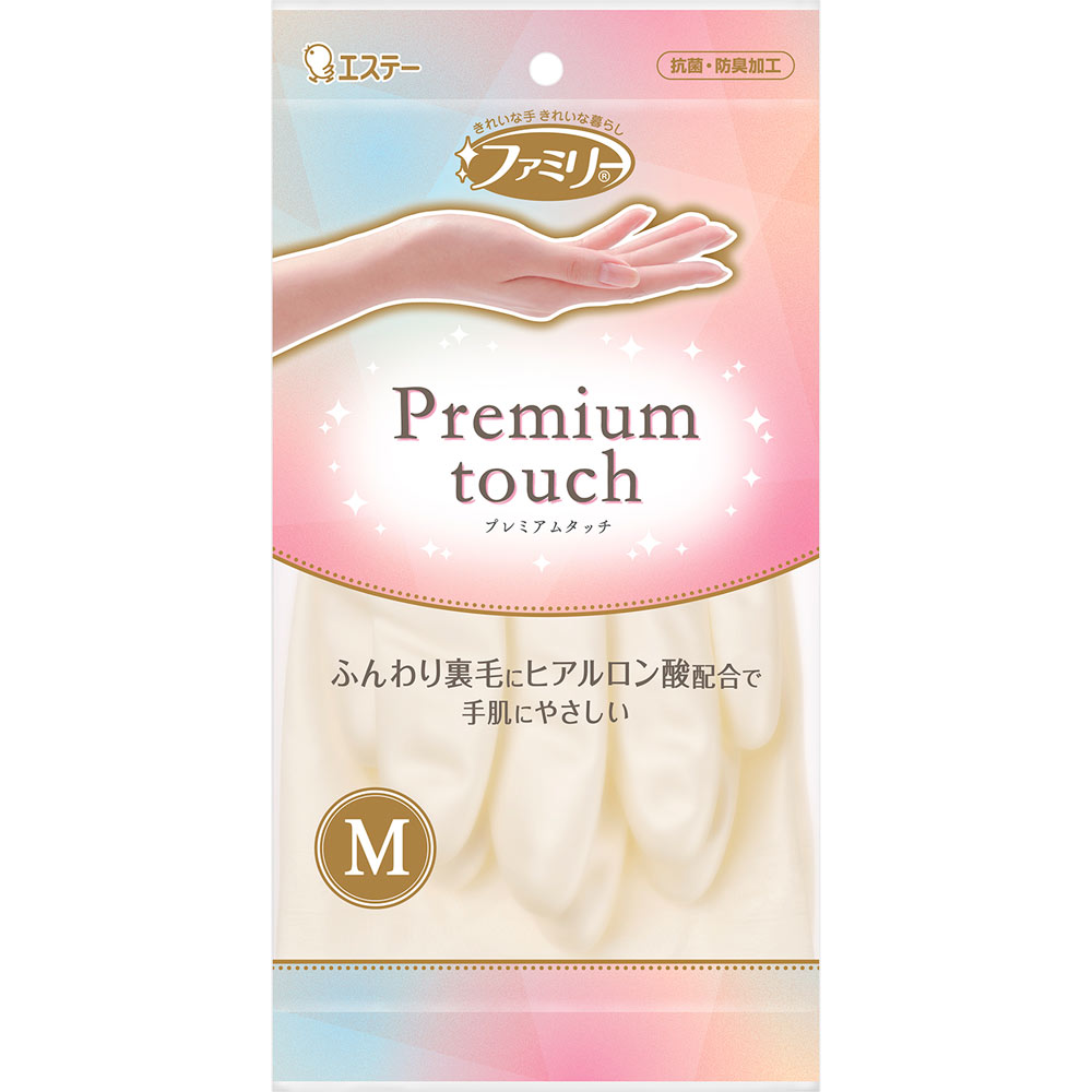 ファミリー プレミアムタッチ ヒアルロン酸 Ｍ パールホワイト １双 エステー