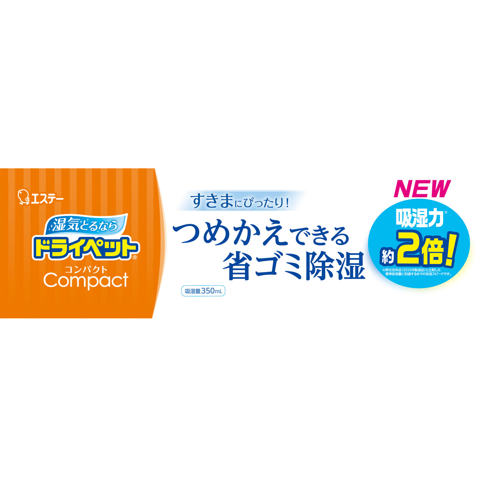 ドライペット コンパクト 除湿剤 詰め替えタイプ 容器 １７０ｇ エステー