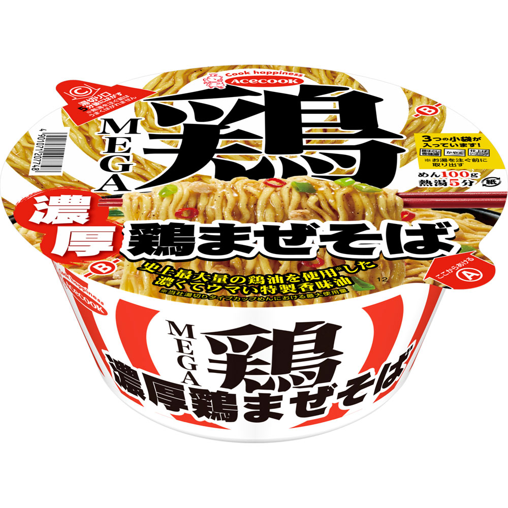 ＭＥＧＡ鶏 濃厚鶏まぜそば １食 エースコック