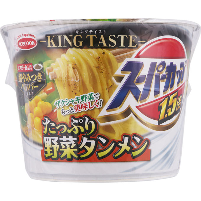 スーパーカップ １．５倍 たっぷり野菜タンメン 超やみつきペッパー仕上げ １０８ｇ エースコック