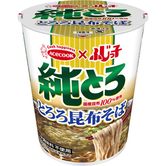 ふじっ子 純とろ とろろ昆布そば ６２ｇ エースコック