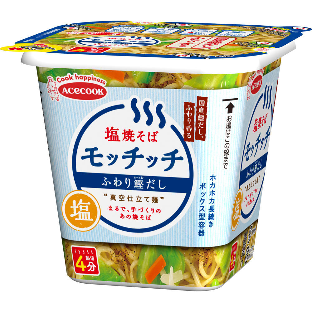 塩焼そばモッチッチ ふわり鰹だし ケース ９７ｇ×１２ エースコック