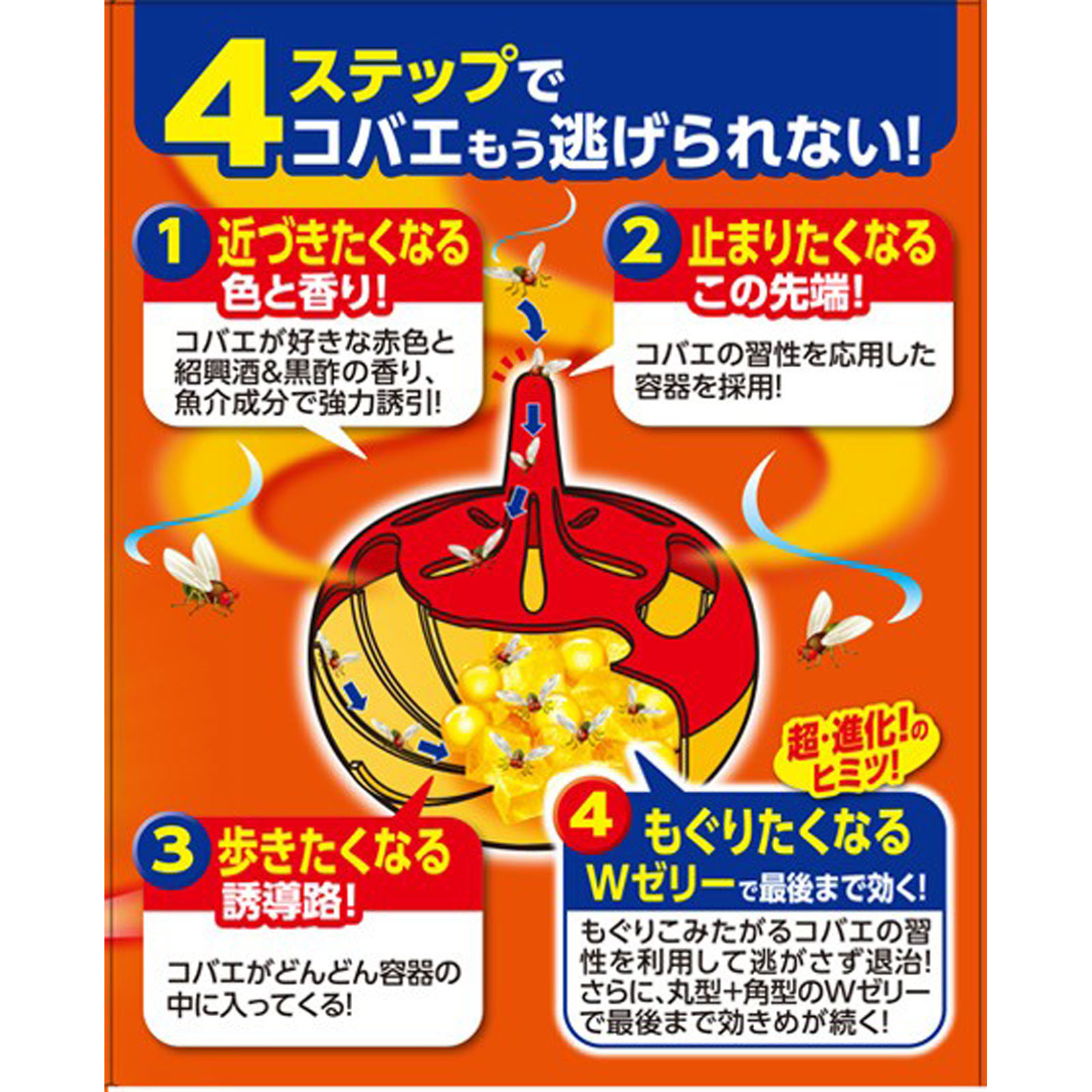 コバエがホイホイ 置き型 コバエ取り 感動の 捕獲力で 駆除 １個 アース製薬