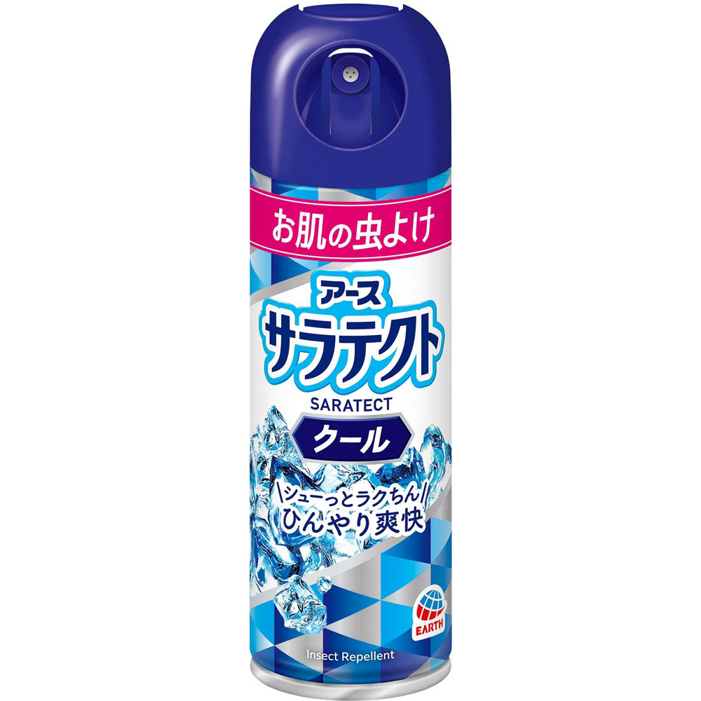 サラテクト クール 蚊 虫除け スプレー アウトドア キャンプ 公園 おでかけの 害虫 対策 ひんやり爽快 ２００ｍｌ アース製薬 (医薬部外品)