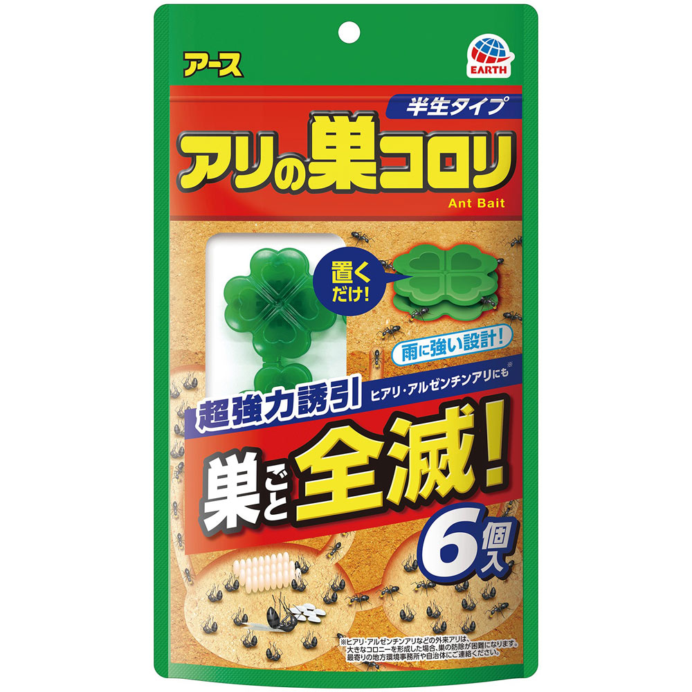 アリの巣コロリ　半生タイプ ６個 アース製薬