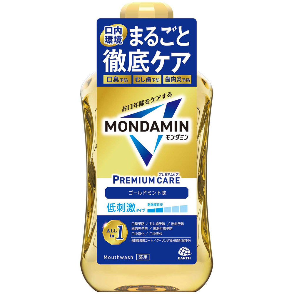 モンダミン プレミアムケア ゴールドミント マウスウォッシュ １０００ｍｌ アース製薬 (医薬部外品)