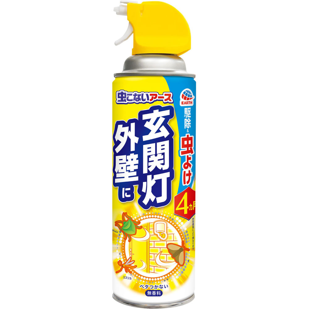 虫こないアース 玄関灯・外壁に 家の 周りの 害虫 駆除 虫除け 殺虫剤 ４５０ｍｌ アース製薬