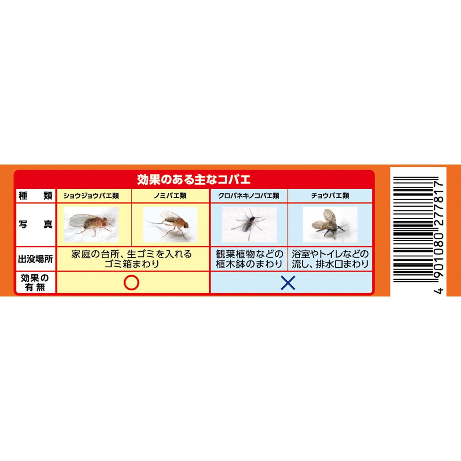コバエがホイホイ スリム 置き型 コバエ取り 感動の 捕獲力で 駆除 １個 アース製薬