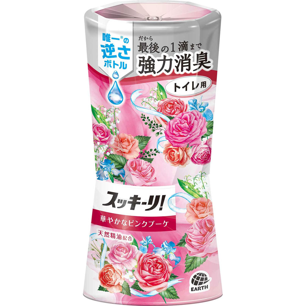 トイレのスッキーリ！ ピンクブーケの香り トイレ芳香剤 ４００ｍｌ アース製薬