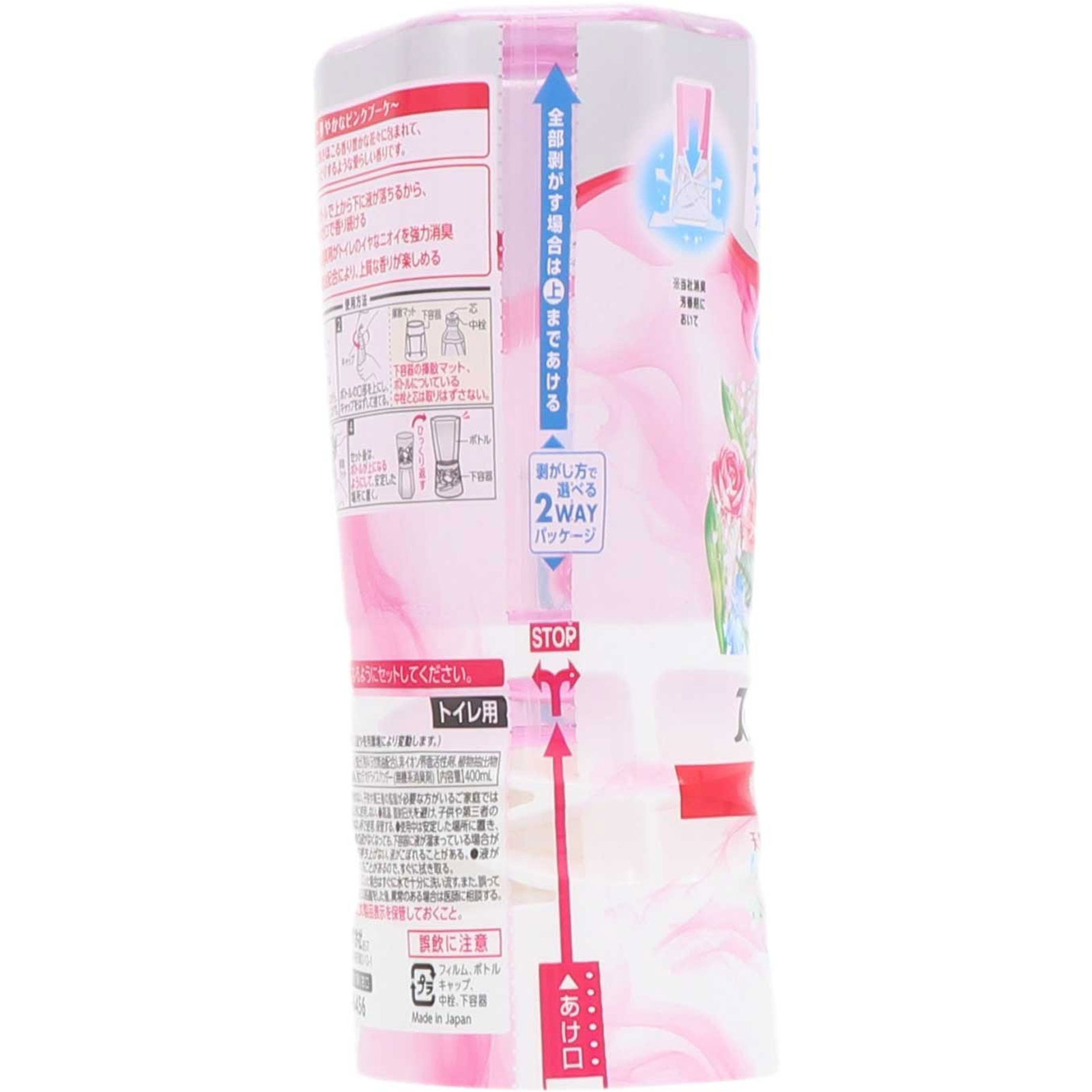 トイレのスッキーリ！ ピンクブーケの香り トイレ芳香剤 ４００ｍｌ アース製薬