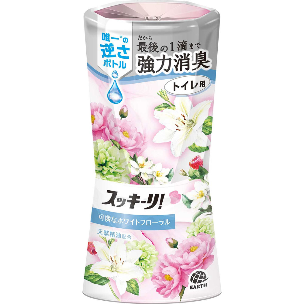 トイレのスッキーリ！ エアリーホワイトフローラルの香り トイレ芳香剤 ４００ｍｌ アース製薬