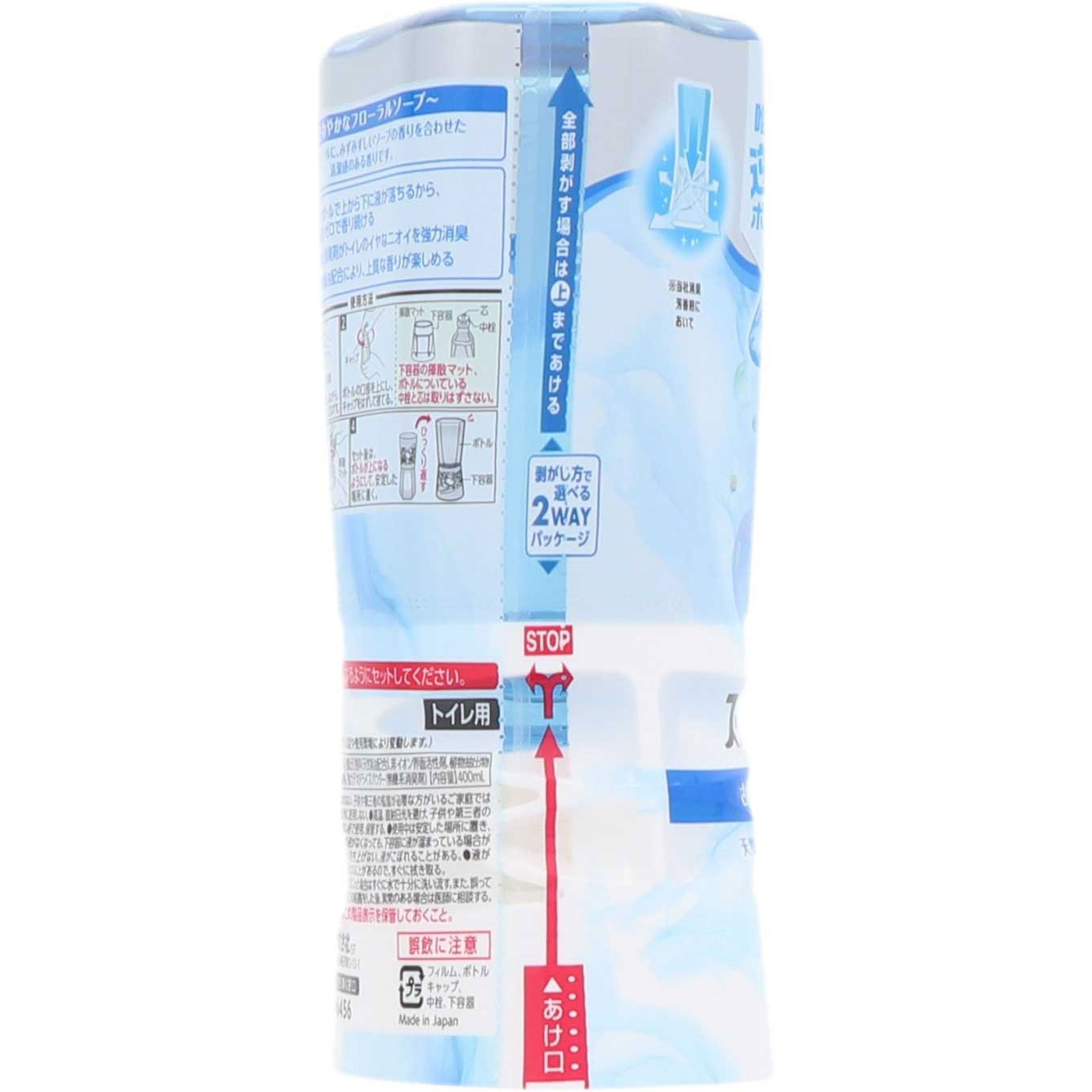 トイレのスッキーリ！ フローラルソープの香り トイレ芳香剤 ４００ｍｌ アース製薬