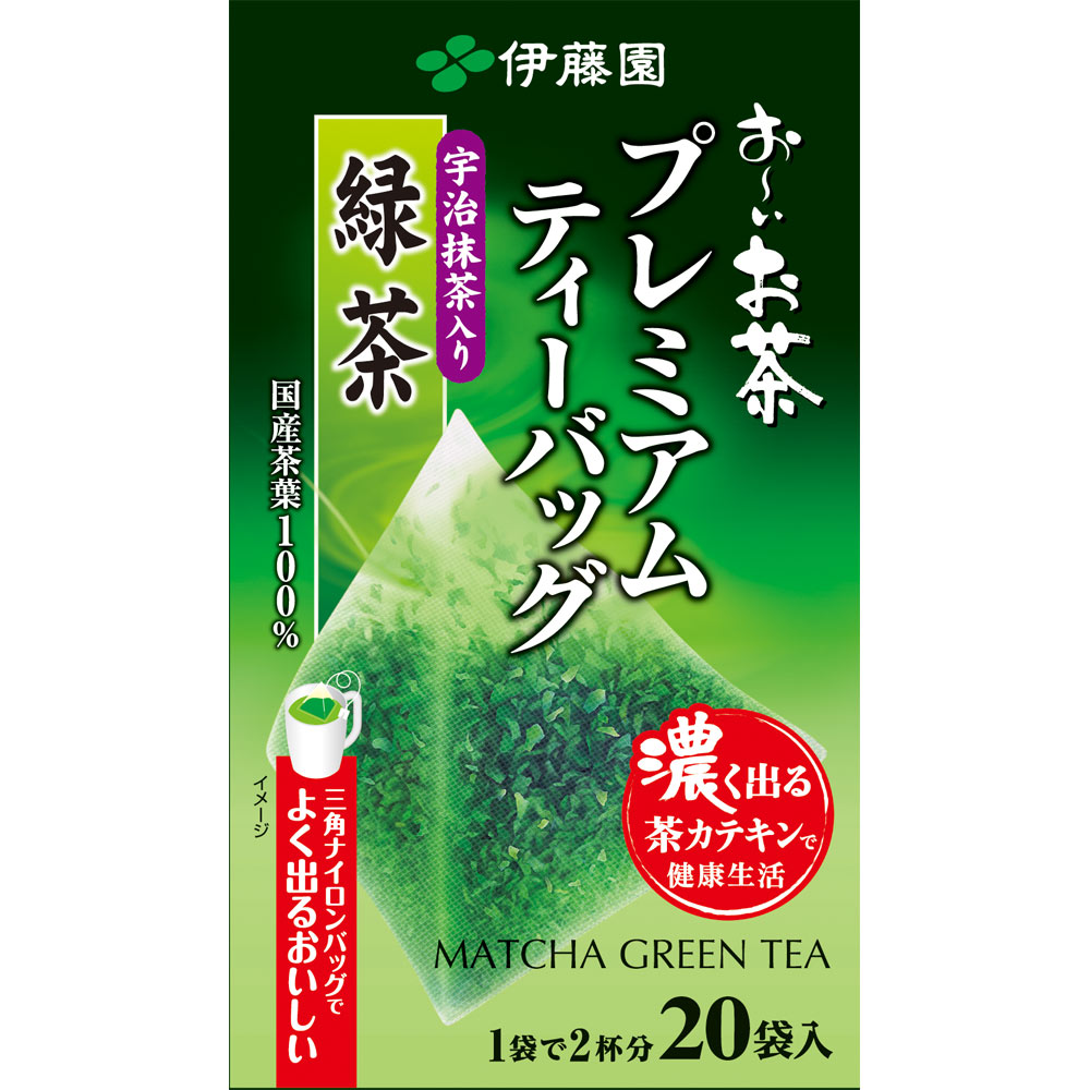 よく出るおいしいプレミアムティーバッグ 宇治抹茶入り緑茶 １．８ｇ×２０袋 伊藤園
