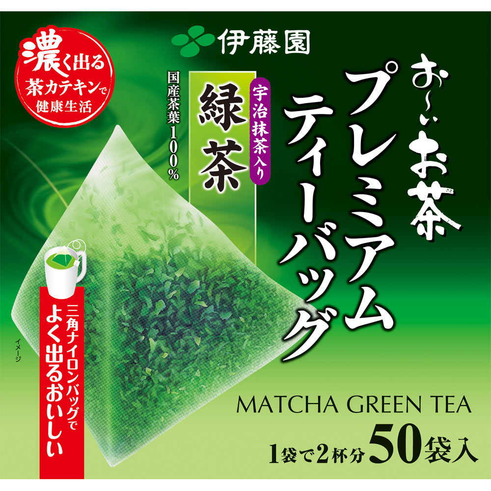 お～いお茶　プレミアムティーバック　宇治抹茶入り緑茶 ５０袋 伊藤園