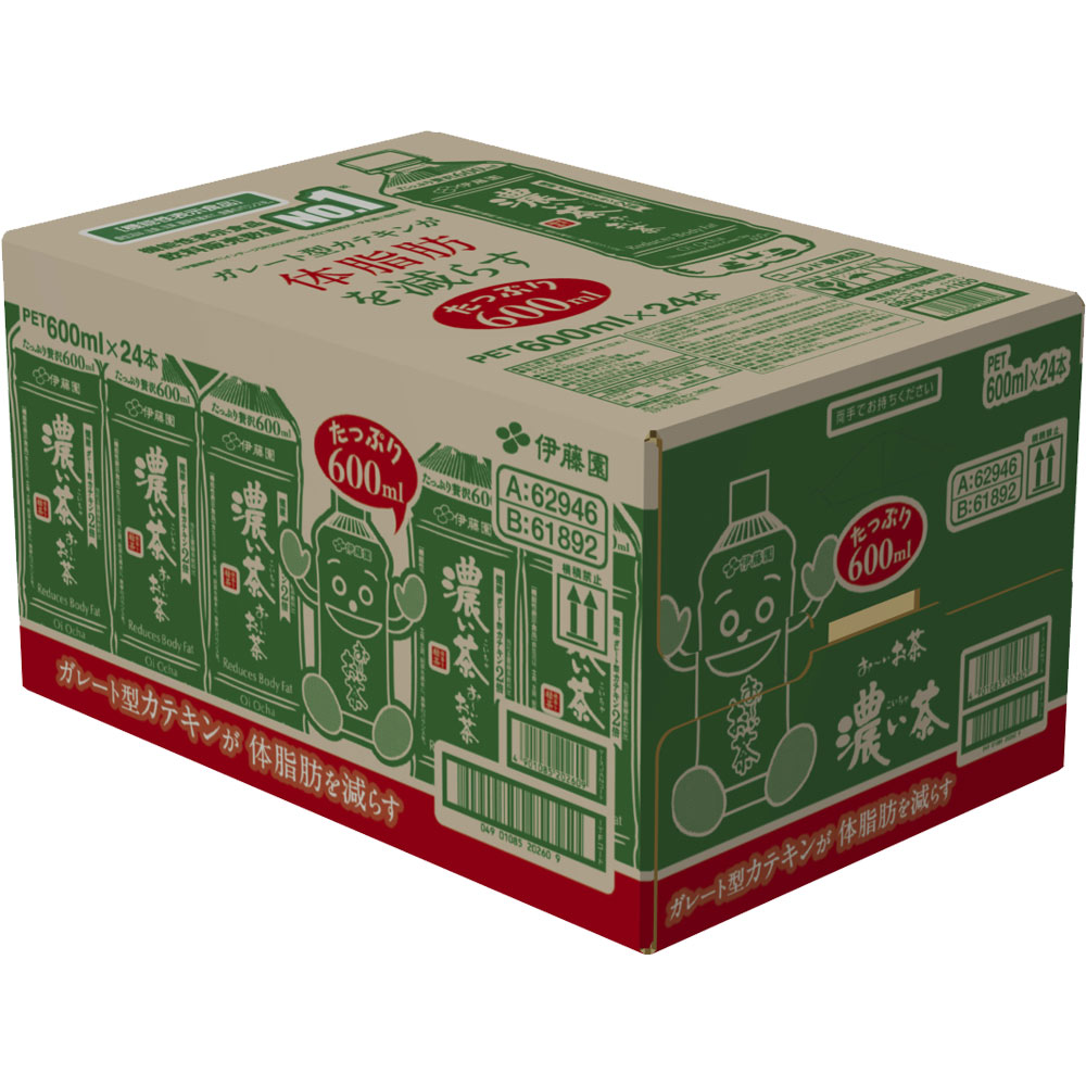 お～いお茶 濃い茶 ケース ６００ｍｌ×２４本 伊藤園