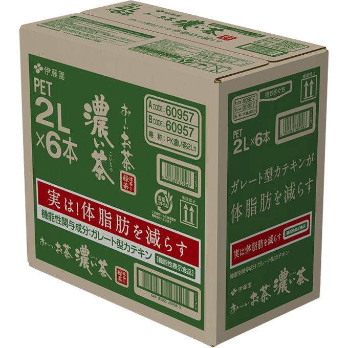お～いお茶　濃い茶　ケース ２Ｌ×６本 伊藤園