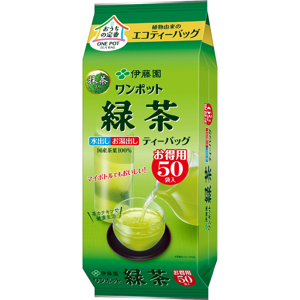 ワンポットエコティーバッグ 抹茶入り緑茶 ３ｇ×５０袋 伊藤園