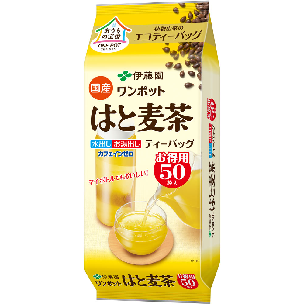 ワンポットエコティーバッグ国産はと麦茶 ４ｇ×５０袋 伊藤園