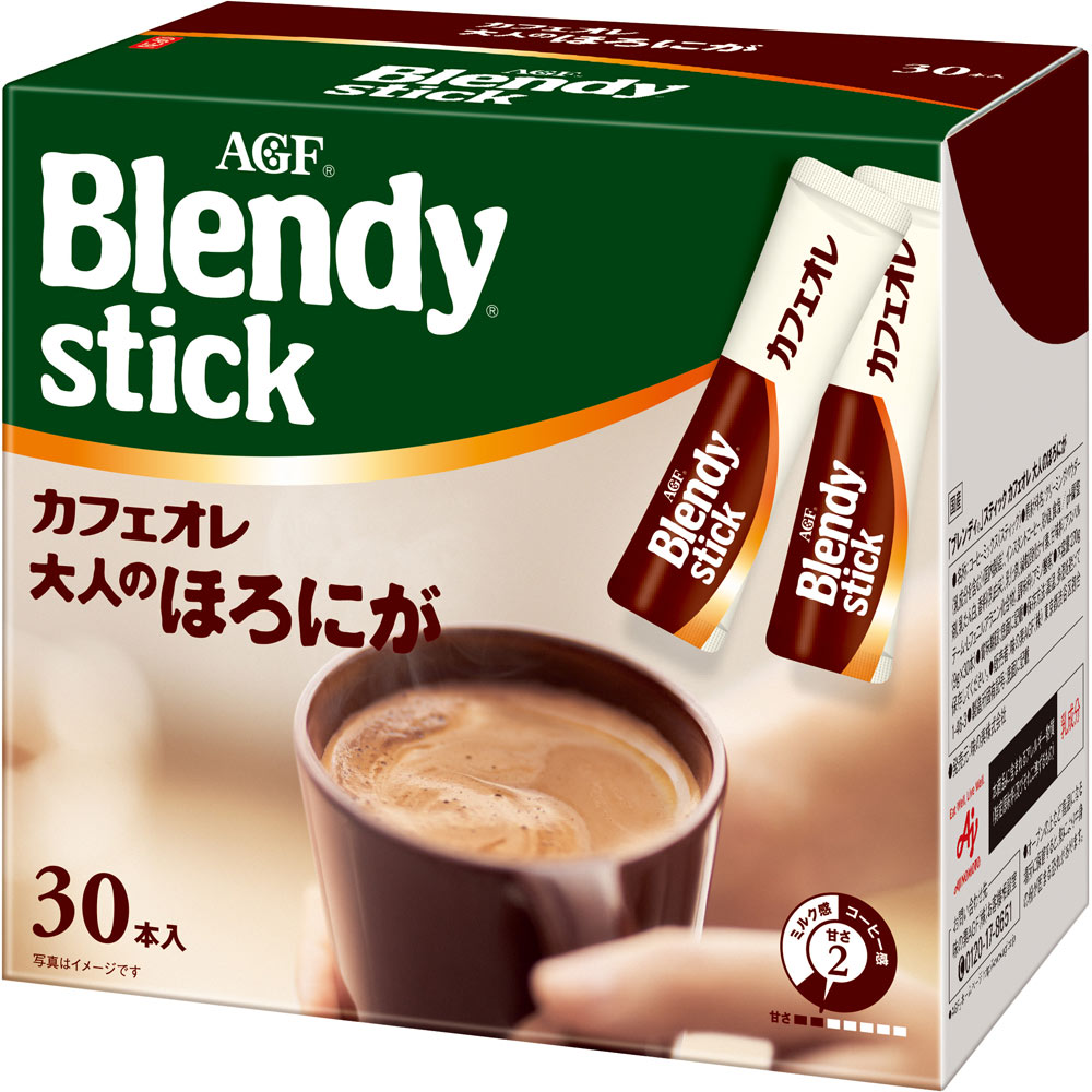 ＜ブレンディ＞スティック カフェオレ 大人のほろにが ３０Ｐ 味の素ＡＧＦ