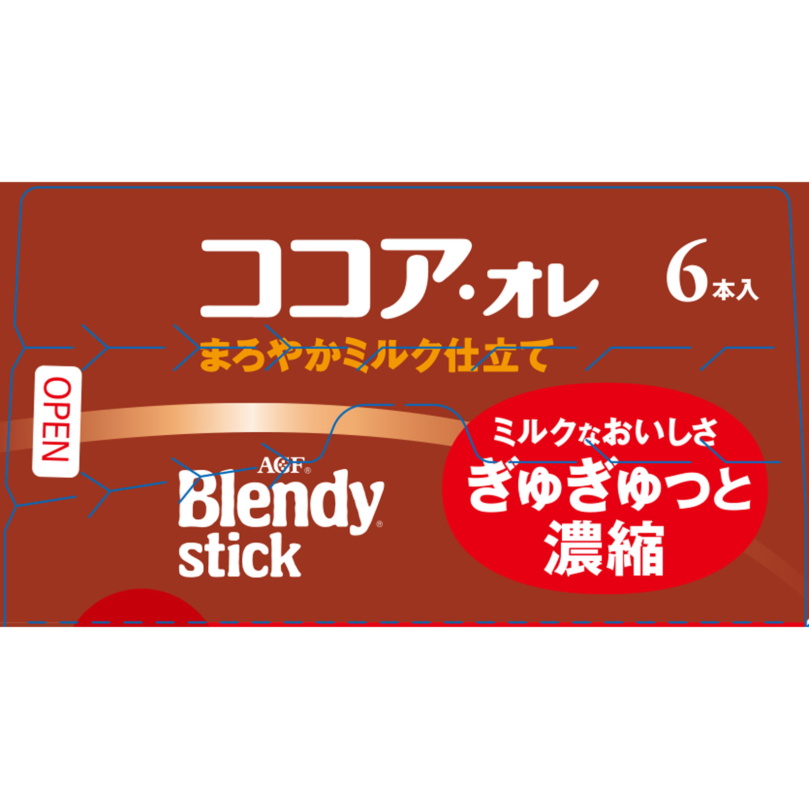 ブレンディスティック ココア・オレ １１ｇ×６ 味の素ＡＧＦ
