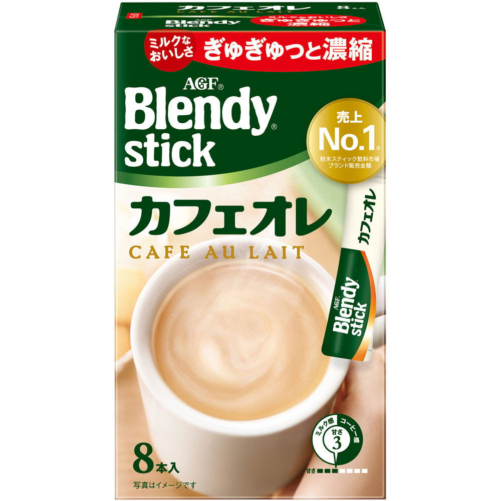 ブレンディスティック カフェオレ １０．５ｇ×８ 味の素ＡＧＦ