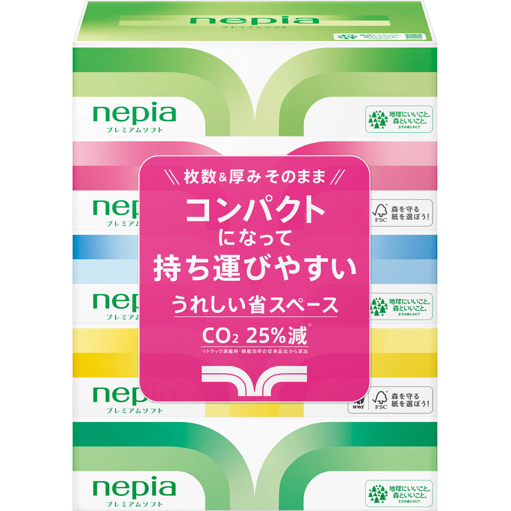 ネピア プレミアムソフト ティシュ １８０Ｗ　５Ｐ 王子ネピア