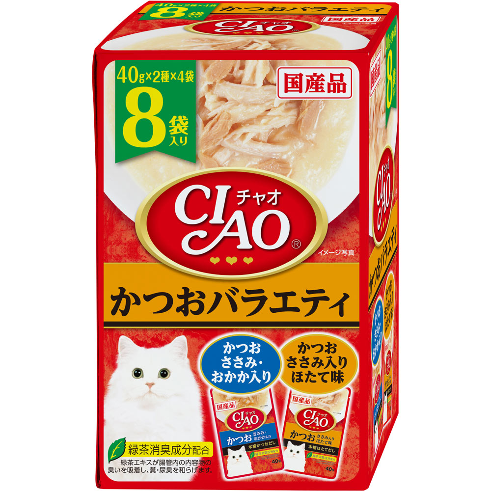 ＣＩＡＯパウチかつおバラエティ ４０ｇ×８ いなば食品