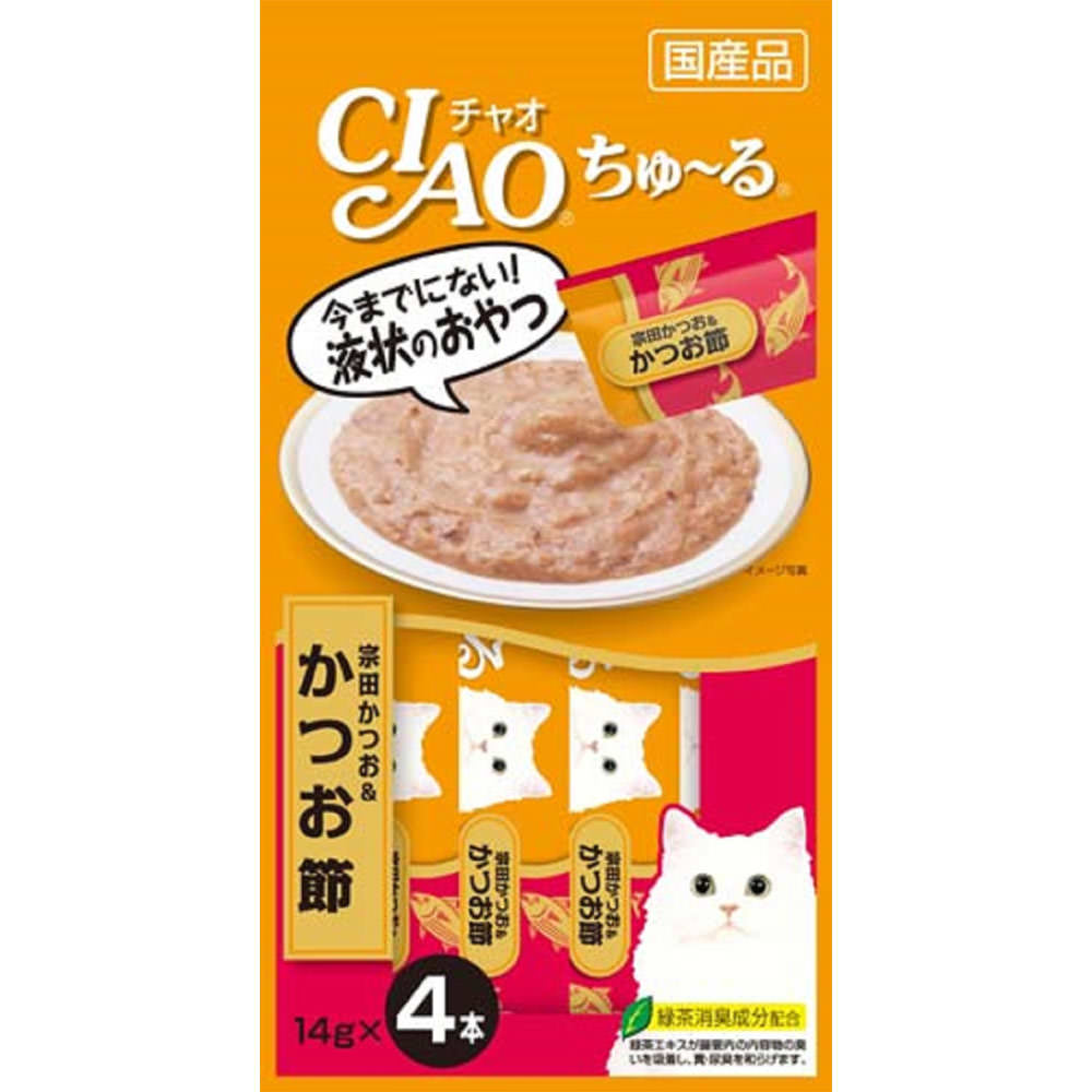 CIAO ちゅ～る 宗田かつお＆かつお節 １４ｇ×４ いなば食品