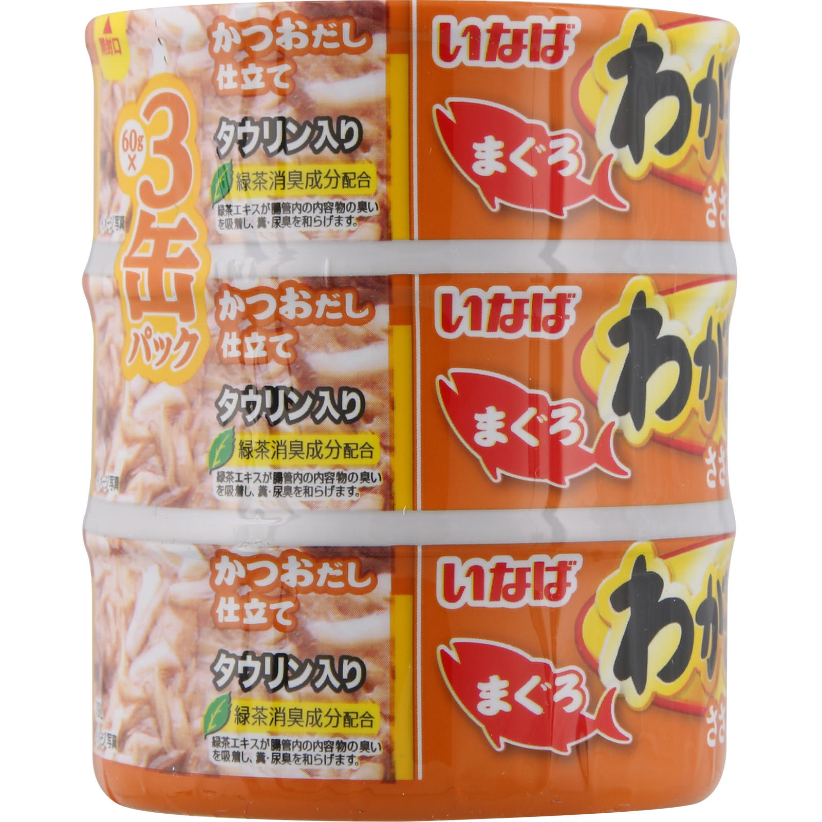 いなば わがまま猫 かつお・まぐろ ささみ入り140g×3缶パック×36本