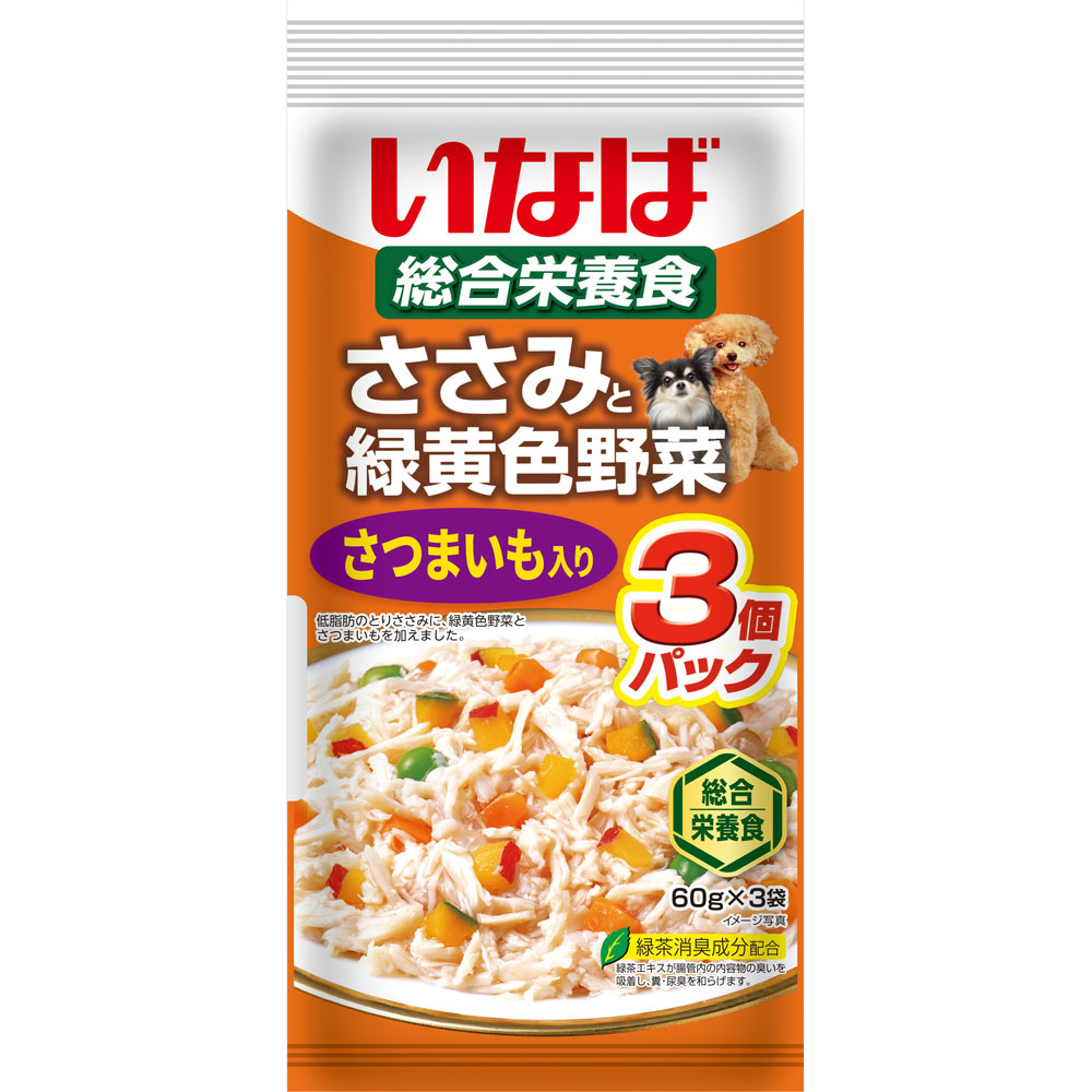 ささみと緑黄色野菜さつまいも入り ６０ｇ×３ いなば食品