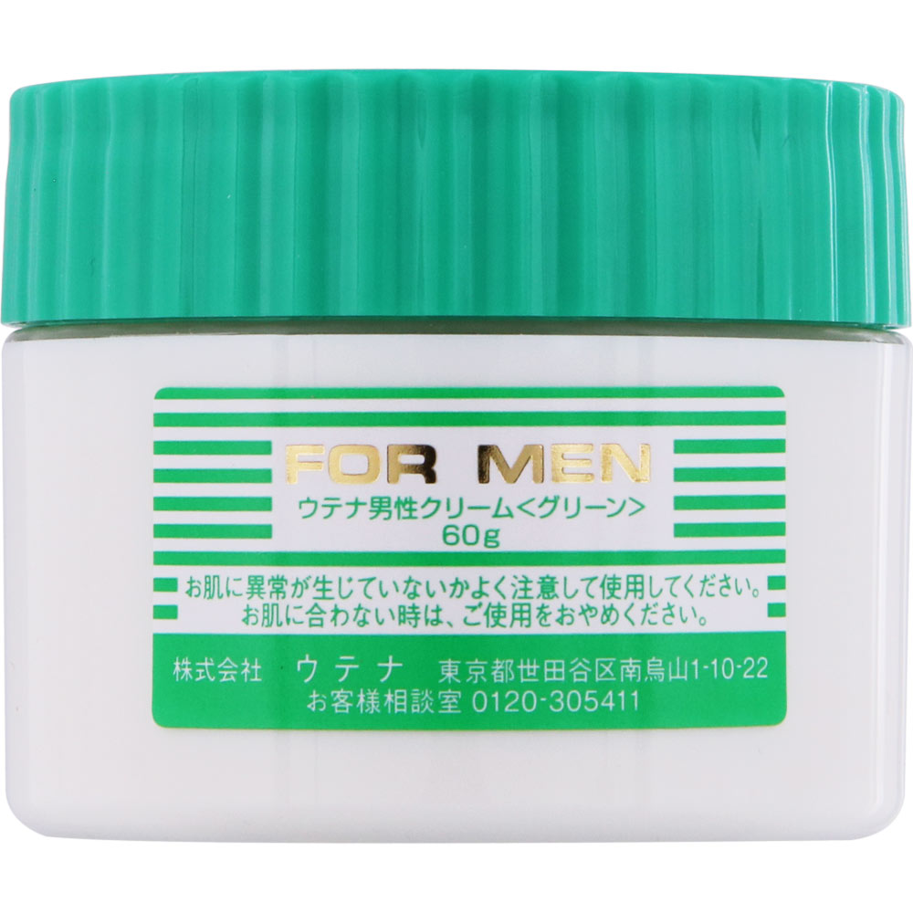 男性クリーム しっとり グリーン ６０ｇ ウテナ