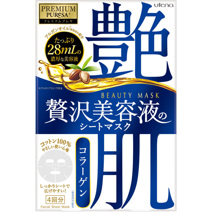 プレミアムプレサ ビューティーマスク コラーゲン ２８ｍｌＸ４マイ ウテナ