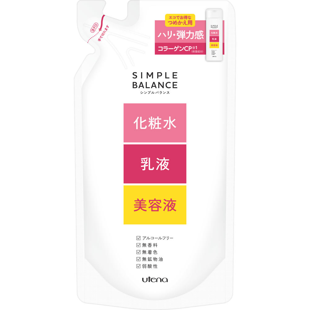 シンプルバランス ハリつやローション つめかえ用 ２００ｍｌ ウテナ