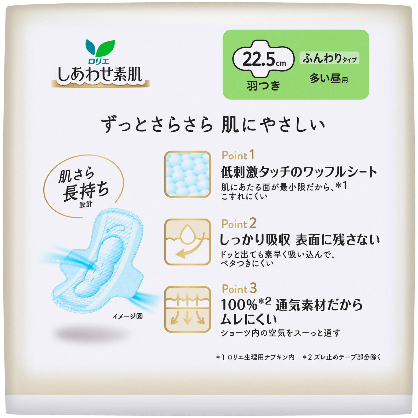 ロリエエフ 多い昼～ふつうの日用 羽つき ５コ 花王 (医薬部外品)
