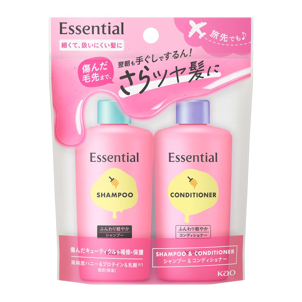 エッセンシャル ふんわり軽やか シャンプー＆コンディショナー ミニセット ９０ｍＬ 花王