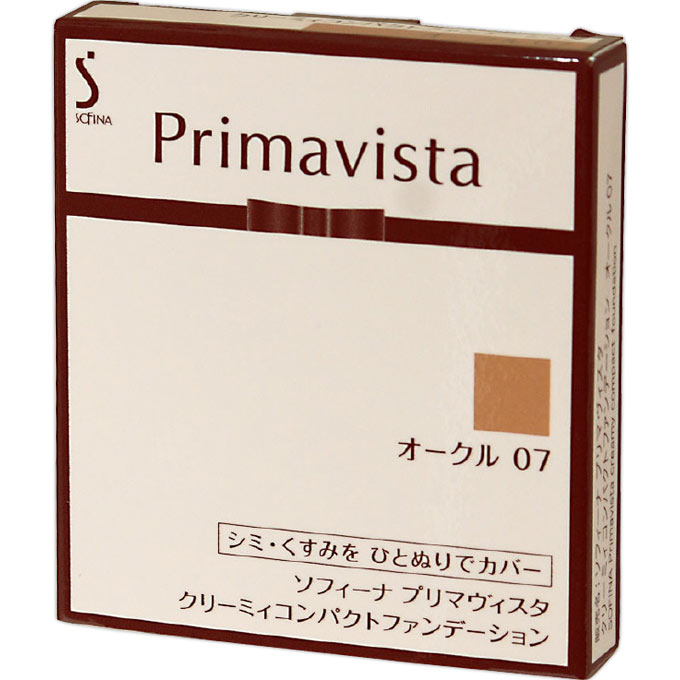 プリマヴィスタ クリーミィコンパクトファンデーション オークル０７ 花王ソフィーナ