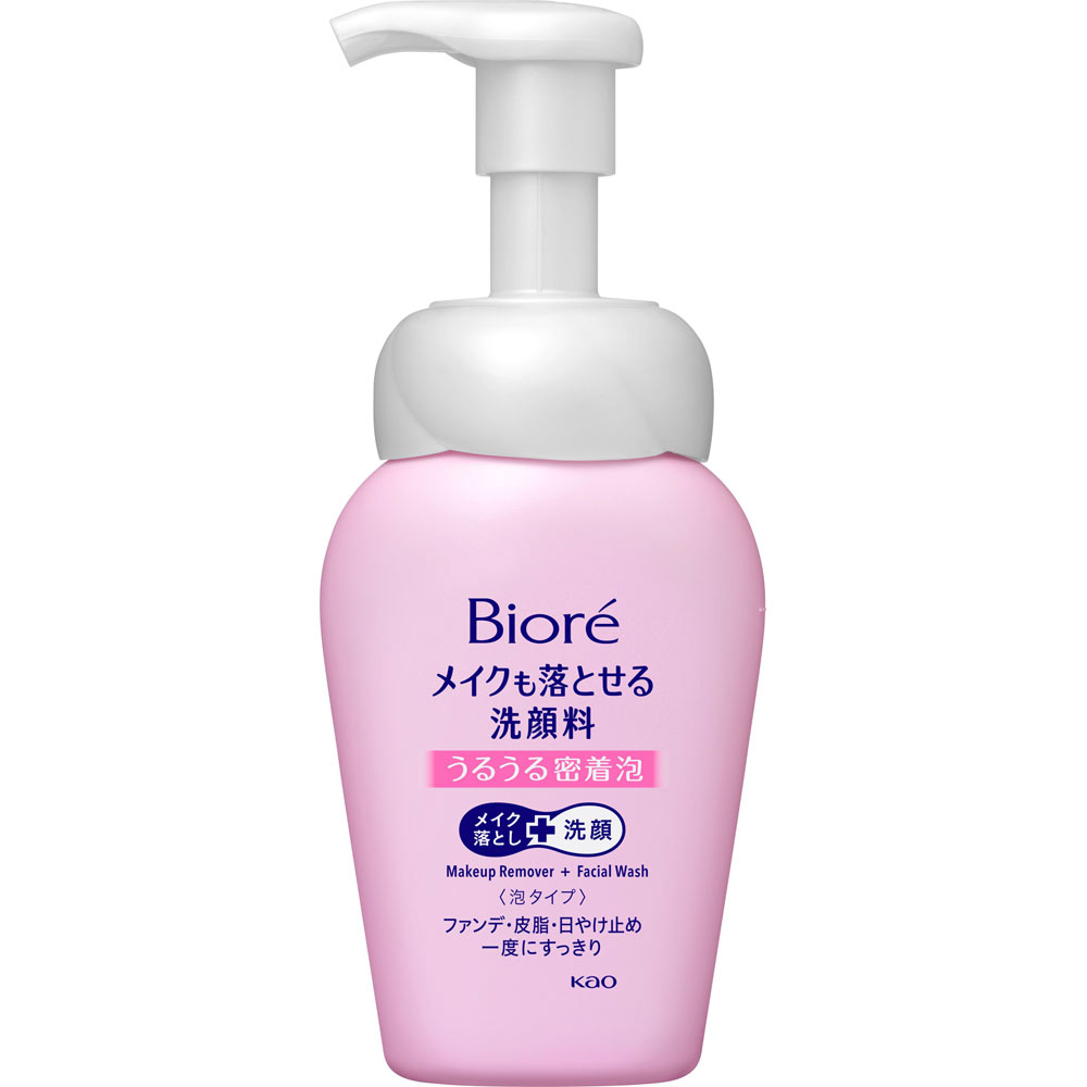 ビオレ メイクも落とせる洗顔料 うるうる密着泡 本体 | マツキヨ