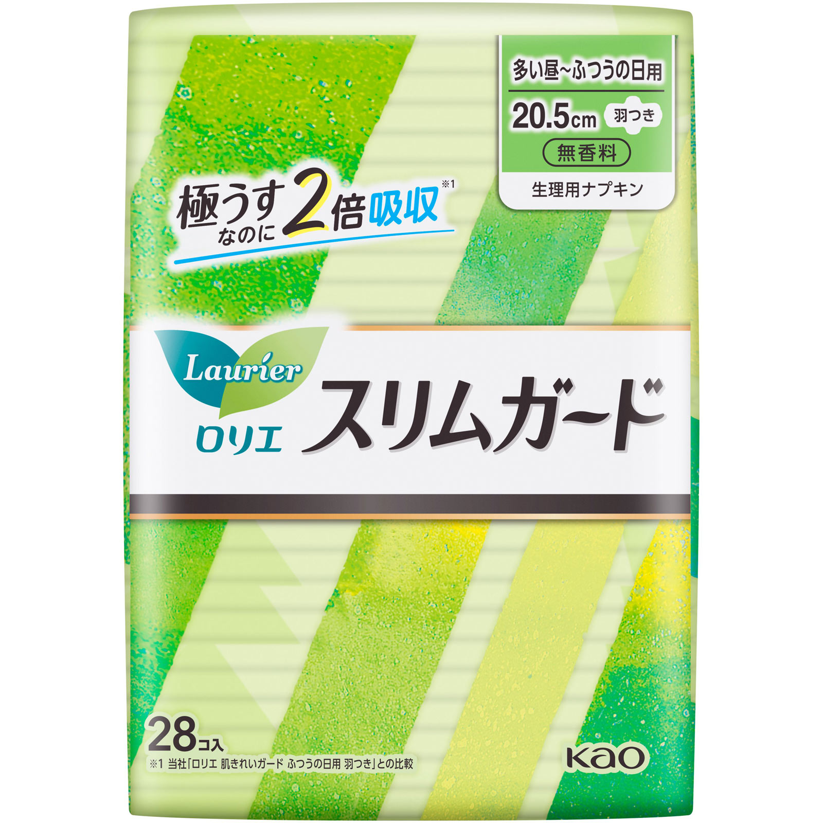ロリエ スリムガード しっかり昼用 羽つき ２８コ 花王 (医薬部外品)