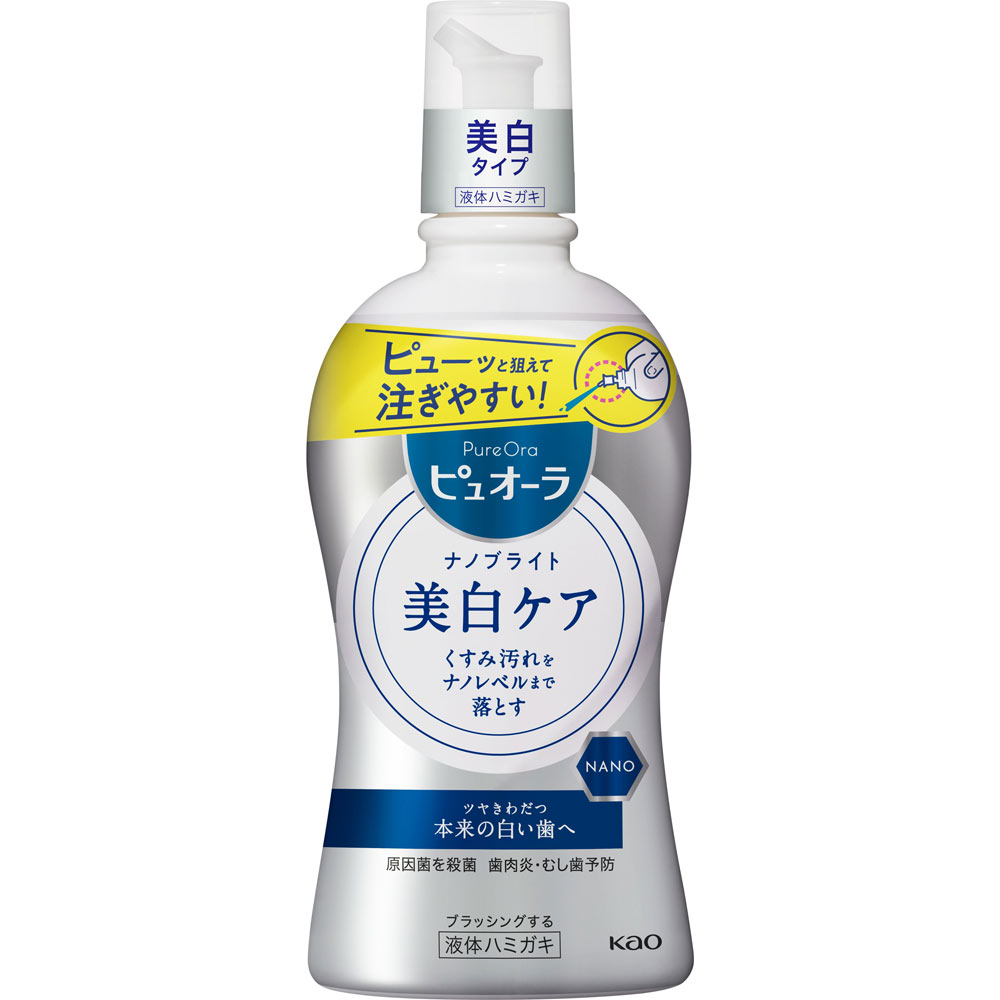 ピュオーラ ナノブライト 薬用液体ハミガキ ４００ｍＬ 花王 (医薬部外品)