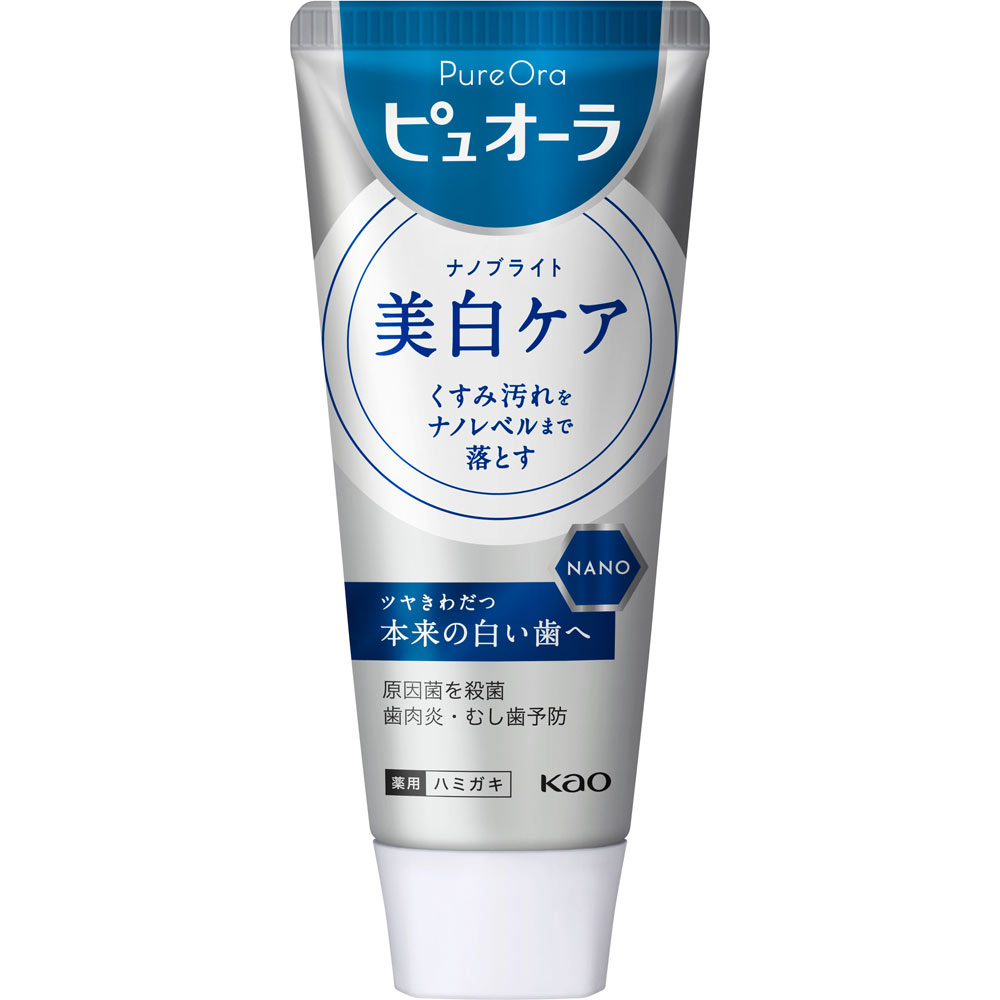 ピュオーラ 薬用ハミガキ ナノブライト １１５Ｇ 花王 (医薬部外品)