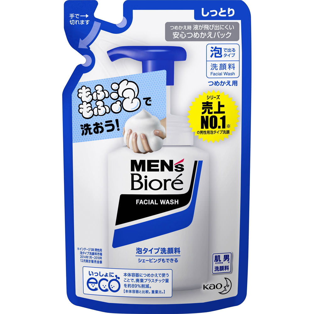 メンズビオレ 泡タイプ洗顔 つめかえ用 １３０ｍＬ 花王