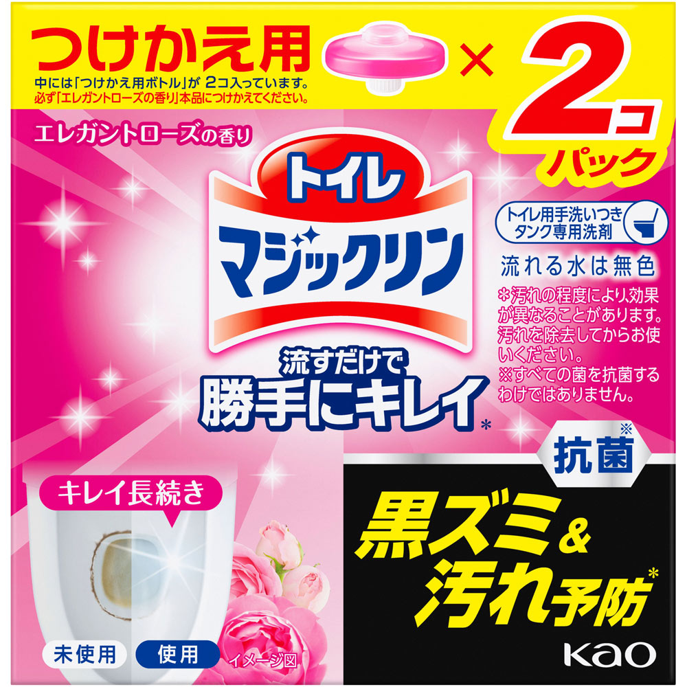 トイレマジックリン 流すだけで勝手にキレイ ローズせっけんの香り つけかえ用 160G 花王